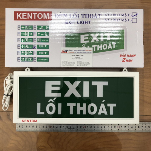 Đèn Exit 1 mặt- 2 mặt Kentom