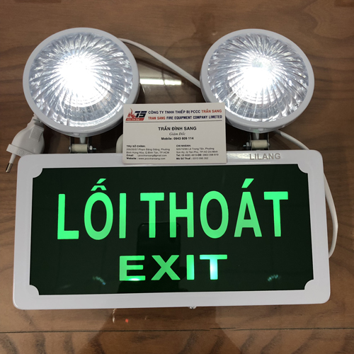 Đèn sự cố kết hợp với đèn Exit